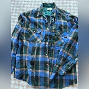 Vintage Northwest Territory Mens Plaid Flannel Shirt sz XL